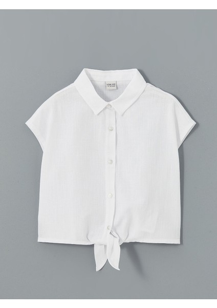 Yeni Sezon Basic Kiz Cocuk Crop Gomlek - S5JR81Z4