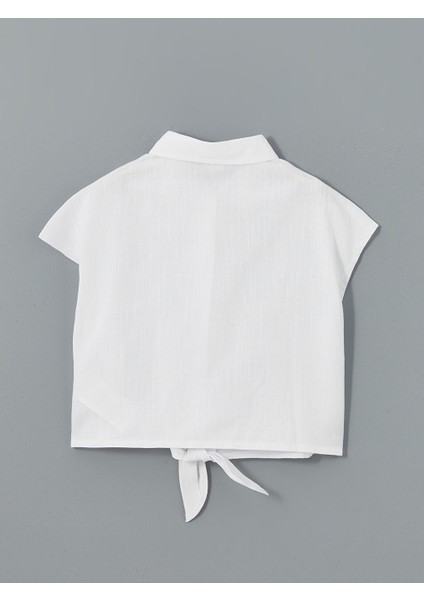 Yeni Sezon Basic Kiz Cocuk Crop Gomlek - S5JR81Z4