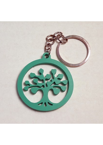 Avora Lignora Zen Dairesi Hayat Ağacı Anahtarlık Hediyelik Keychain