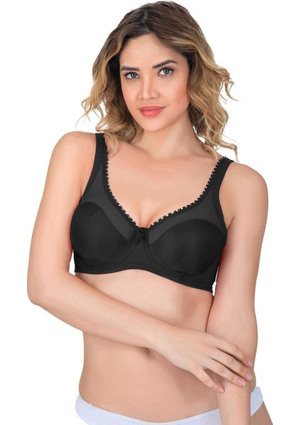 Siyah Mı Emay 169 C Basic Balenli Toparlayıcı Sütyen