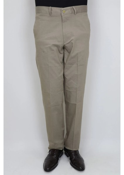 Fistan Store Erkek Klasik Kesim Rahat Kalıp Boru Paça Yandan Cepli Yazlık Keten Pantolon