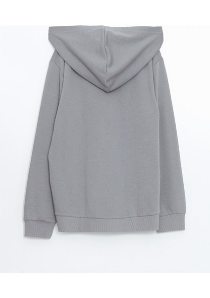 Yeni Sezon Kapusonlu Erkek Cocuk Fermuarli Sweatshirt - S59193Z4