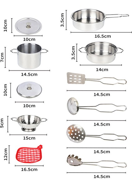 11 Parca Celik Tencere Tava Set modelleri