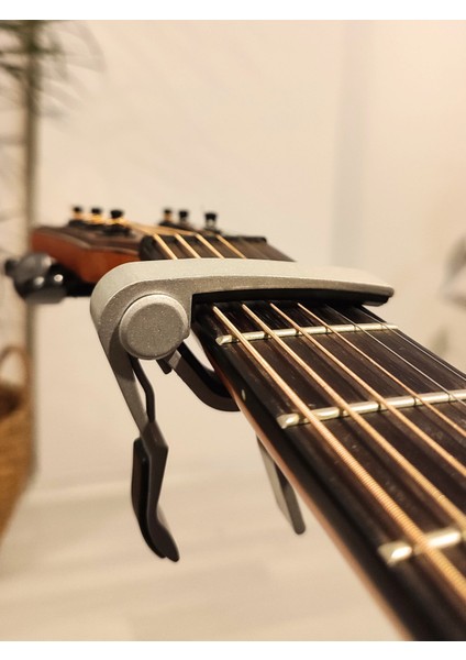 Gitar Kaposu, Guitar Capo, Akustik Gitar, Elektro Gitar, Ukulele Kaposu, Saz(Bağlama) Kapo, Gri Capo