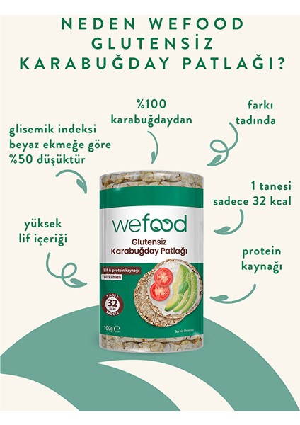 Glutensiz Karabuğday Patlağı 100 gr modelleri