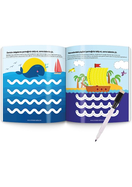 2-4 Yaş Mucit Karınca Yaz-Sil Kitaplar 1. Seri modelleri