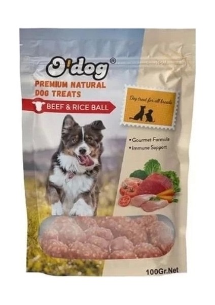 O Dog Dana Etli Lezzet Topları Köpek Ödül Maması 100 gr