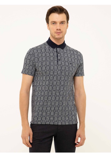 Erkek Lacivert Polo Yaka T-Shirt 50205194-VR033
