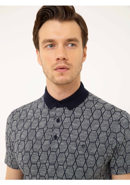 Erkek Lacivert Polo Yaka T-Shirt 50205194-VR033 fiyatları