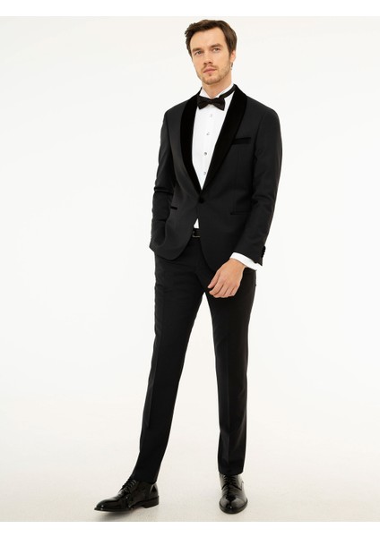 Erkek Siyah Slim Fit Smokin Ceket 50207961-VR046