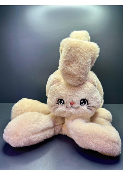 Yüksek Kalite Peluş Hareketli Oynar Kulaklı Tavşan Çocuk Şapka Kulaklık