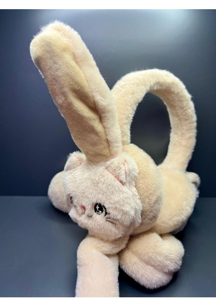 Yüksek Kalite Peluş Hareketli Oynar Kulaklı Tavşan Çocuk Şapka Kulaklık fiyatları