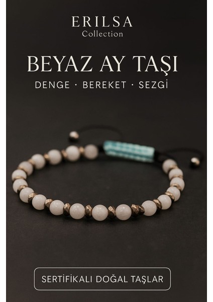 Sertifikalı Beyaz Ay Taşı ve Terahertz Bileklik – Sezgi ve Dengeyi Güçlendiren Kombin