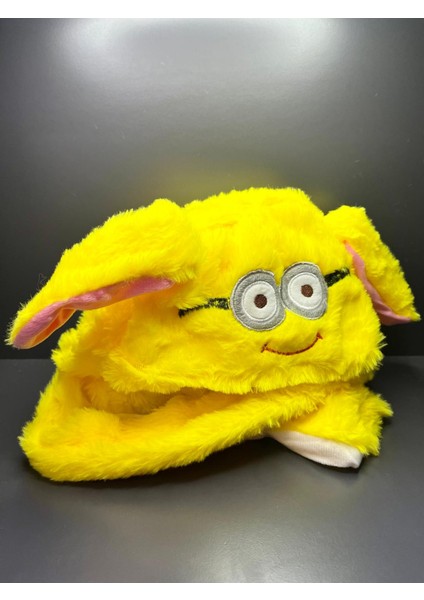 Yüksek Kalite Peluş Hareketli Oynar Kulaklı Tavşan Çocuk Şapka Kulaklık