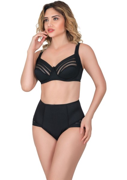 Siyah Mı Emay 183 B Yan Destekli Toparlayıcı Balenli Sütyen