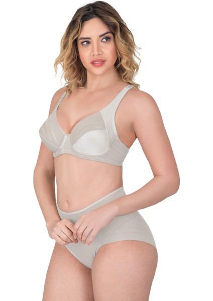 Ekru Mı Emay 183 B Yan Destekli Toparlayıcı Balenli Sütyen