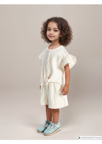 Yeni Sezon Beli Lastikli Basic Kiz Bebek Sort - S4I295Z1