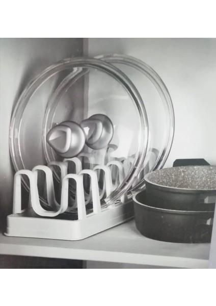 2li Set Tencere Kapağı Organizeri ve Pratik Tabaklık fırsatları