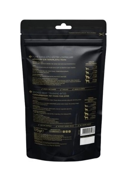 Reflex Snackies Natural Füme Dana Etli Tahılsız Köpek Eğitim Lokmaları 170 gr