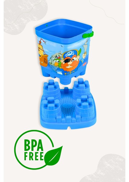 Korsan Kale Kova Yaz Plaj Seti Kova, Kürek, Tırmık, 1 Kum Kalıbı Karışık Renkli fiyatları