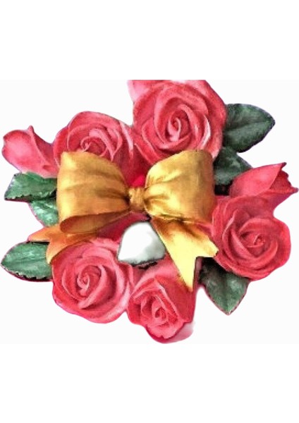 3 Boyutlu Gül Çiçek Demeti Silikon Kalıp K-379, Kokulu Taş Sabun Alçı Mum Kalıbı