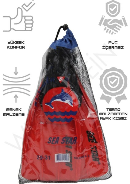 Sea Star Termo Materyalli Konforlu Unisex Yüzücü Paleti 29-31 Numara fiyatları