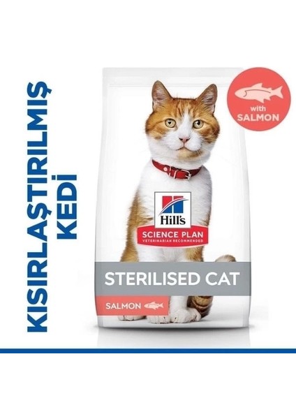 Hills Somonlu Kısırlaştırılmış Yetişkin Kedi Maması 1.5 kg