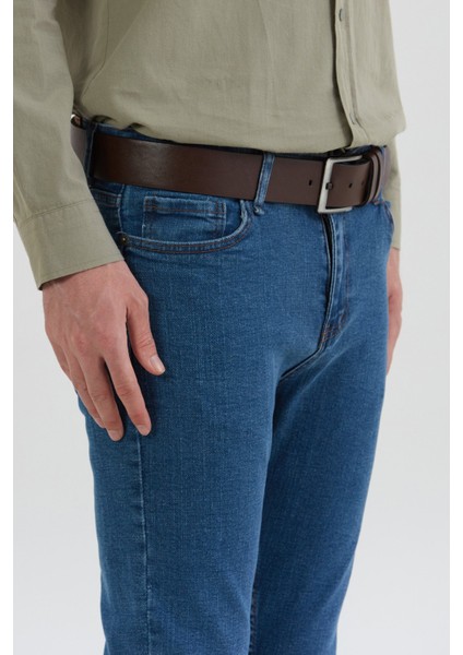 Fermuarlı Straight Jean Pantolon indirimleri