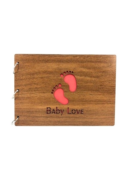 Dekoratif Ahşap Baby Love Albüm