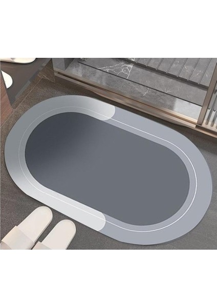 Oval Süper Emıcı Banyo Paspası