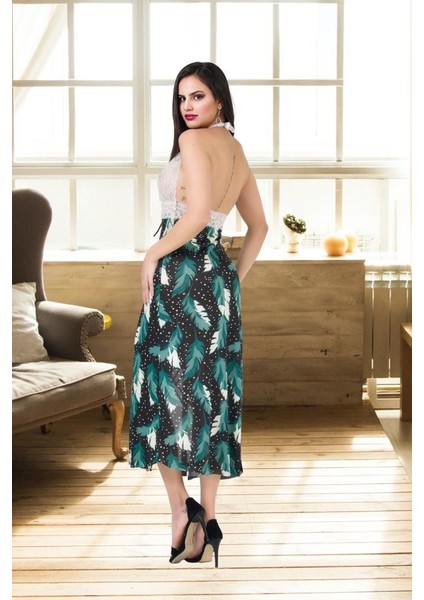 Yırtmaçlı , Relax , Şık , Günlük Yaşama Uygun Uzun Elbise - Karışık Renkli fiyatları