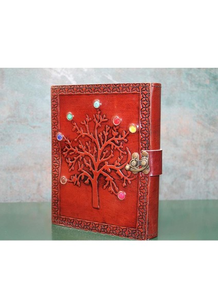 Taşlı Deri Defter