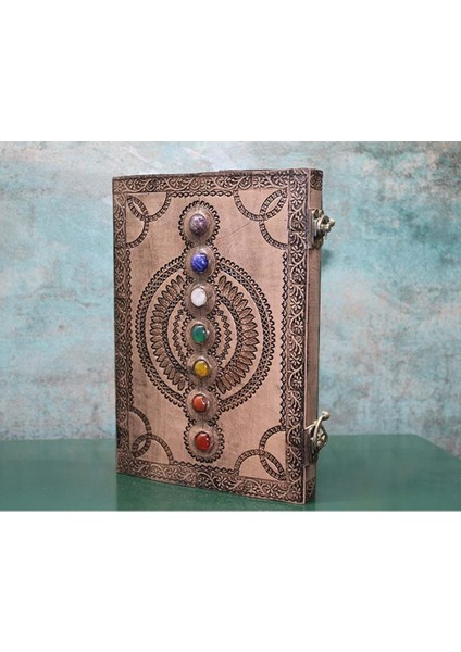 Taşlı Deri Defter