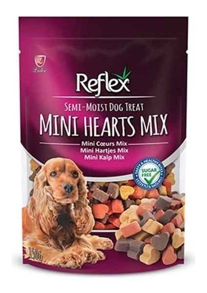 Reflex Semi Moist Mini Kalp Mix Köpek Ödül Maması 150 gr