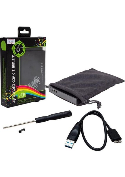 Fırsat Byr PM-5791 Harici 2.5'' USB 3.0 Sata Harddisk Kutusu Yeni