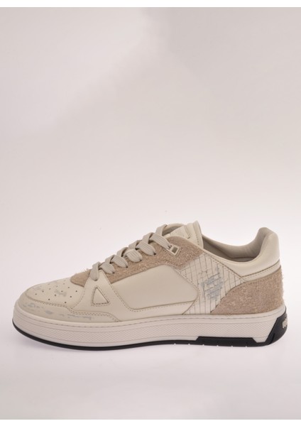 Beyaz - Krem Erkek Sneaker 27769