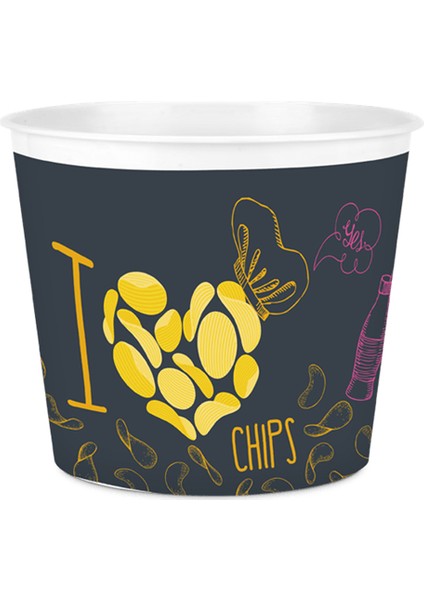 Popcorn Mısır Kovası Dekoratif