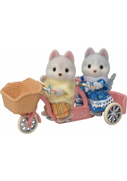 Nessi World 5637 Sylvanian Families Tandem Bisiklet ve Haskiler +3 Yaş