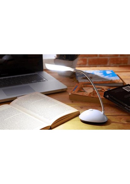 Masa Lambası Spiral LED Kitap Okuma Işığı Pilli Model LED Lamba