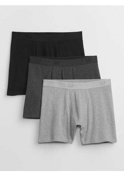 Erkek Siyah 3'lü Boxer Seti
