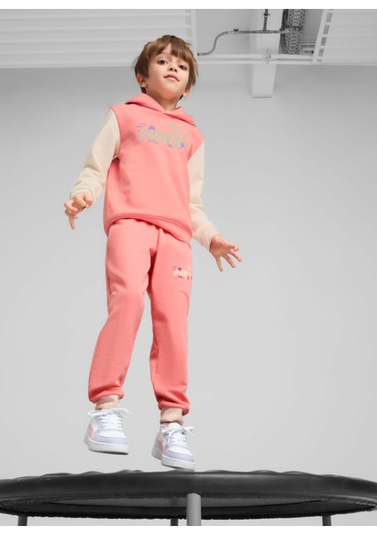 Düz Kız Çocuk Pembe Sweatshırt 68515718-SANDY Adv