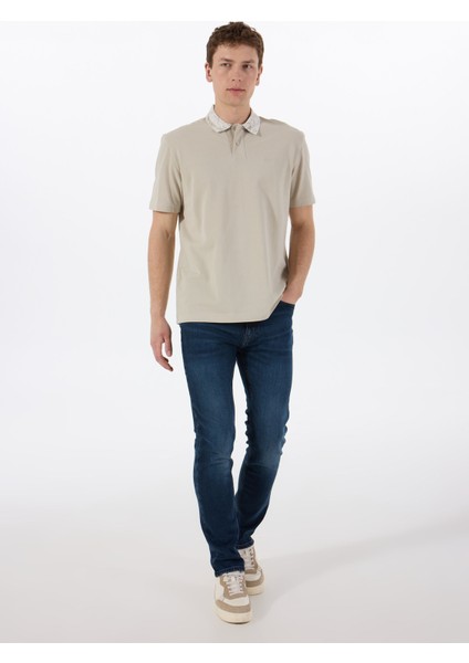 Ekru Erkek Polo T-Shirt Pe_desertcollar fiyatları