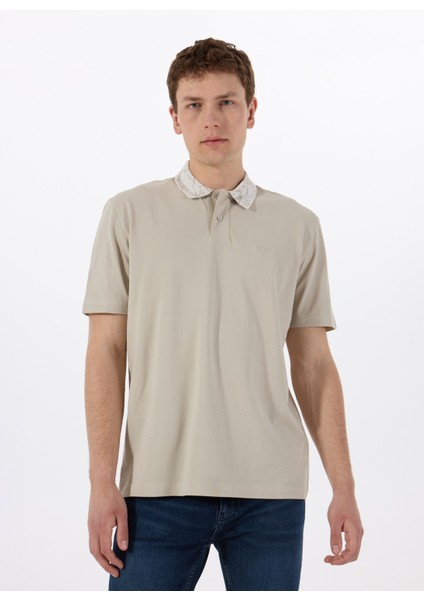 Ekru Erkek Polo T-Shirt Pe_desertcollar modelleri
