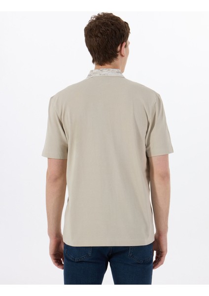 Ekru Erkek Polo T-Shirt Pe_desertcollar indirimleri