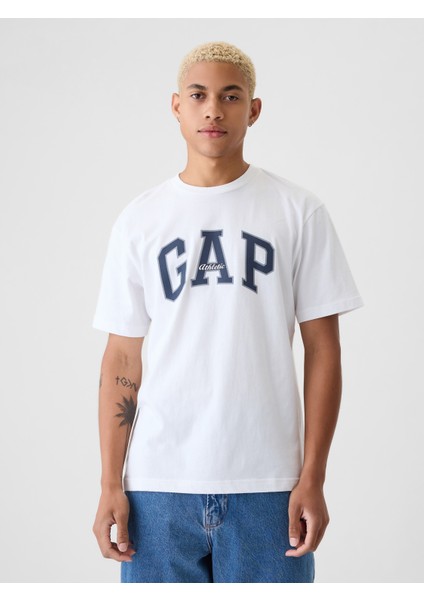 Erkek Beyaz Gap Logo T-Shirt