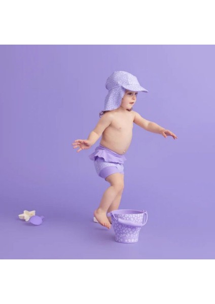 Lila Leopard Silikon Oyuncak Seti - Kova, Kürek ve 3 Adet Kalıp fiyatları