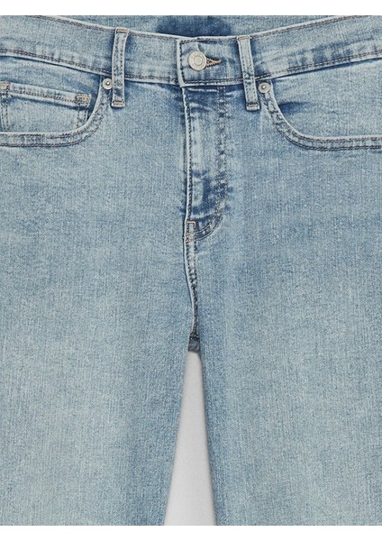 Kadın Açık Mavi Mid Rise Baby Boot Washwell™ Jean Pantolon