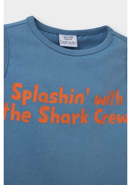 Erkek Bebek Bisiklet Yaka Baskılı 2'li Atlet E2338A525HS modelleri