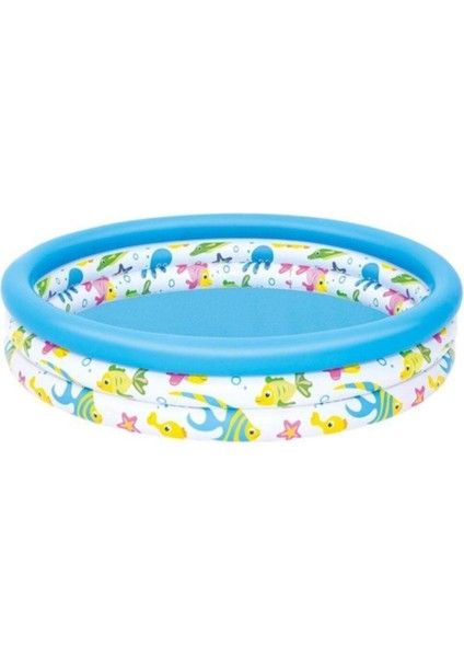 Havuz 3 Bölmeli Desenli 122X25 cm - 51009