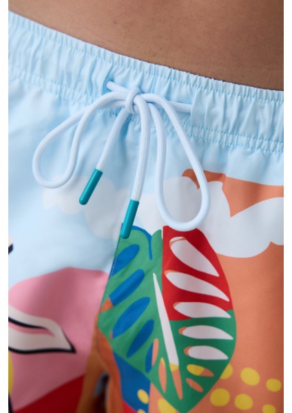 Renkli Erkek Şort Mayo